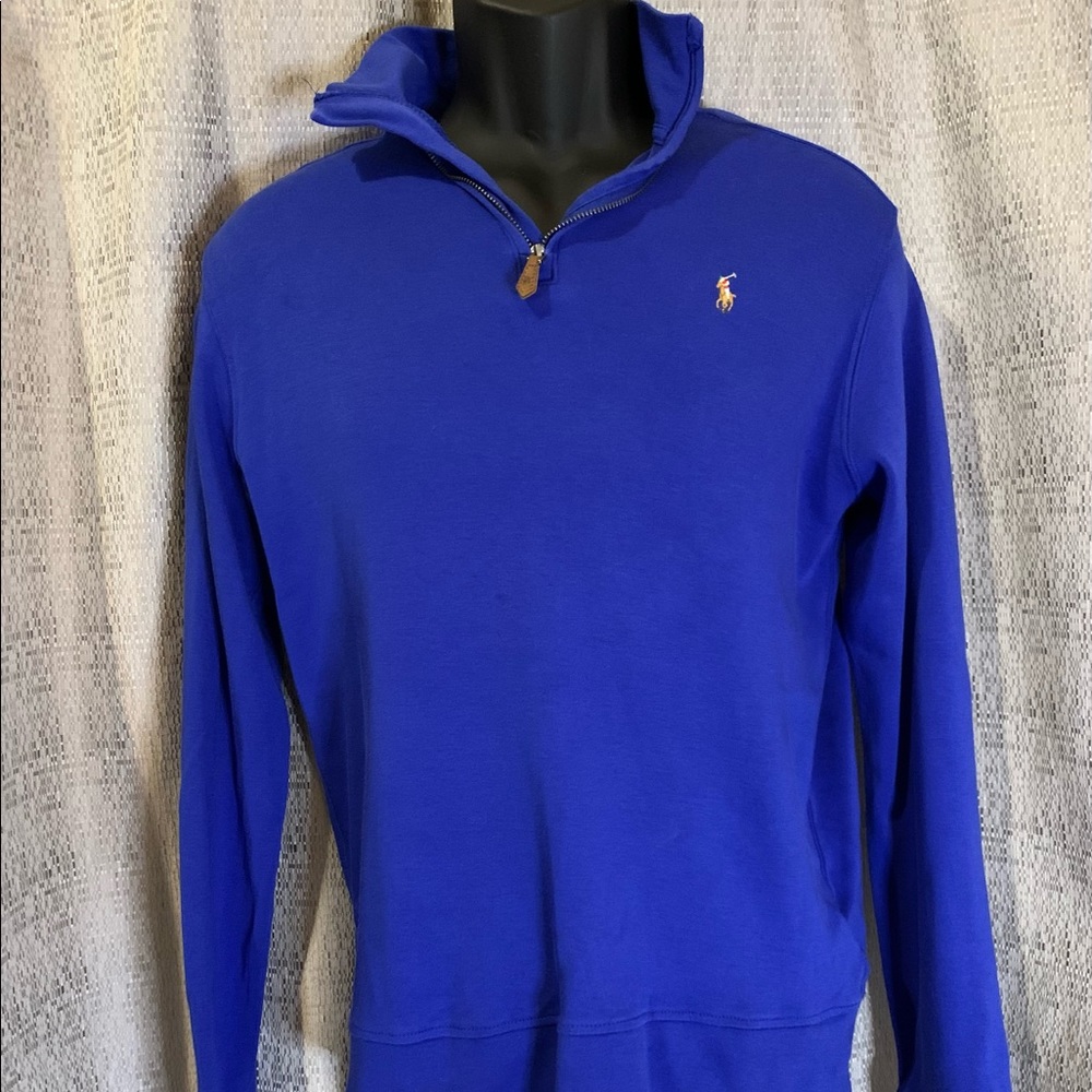 Ralph Lauren Boys Cotton Interlock Quarter Zip Pullover